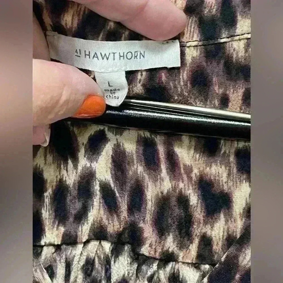 41 Hawthorn Leopard Animal Print Lightweight Business Casual Tank Size Large - Picture 4 of 7